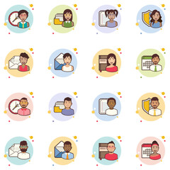 Set of Time Management icons