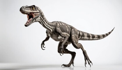 Obraz premium Majestic Dinosaur Skeletons in a Modern Museum