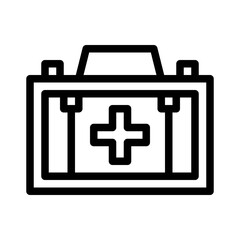 first aid kit line icon
