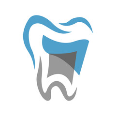modern medical dental clinic dentist logo design vector template illustration