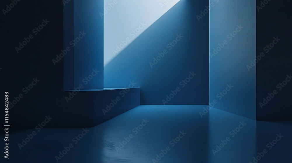Poster deep blue dark background with subtle gradients for creative use