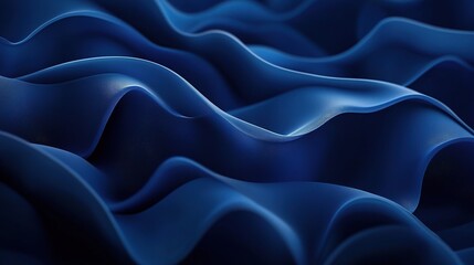 Fototapeta premium Deep Blue Dark Background with Subtle Gradients and Waves