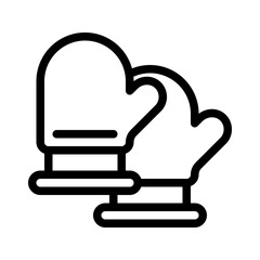 Oven Mitt line icon