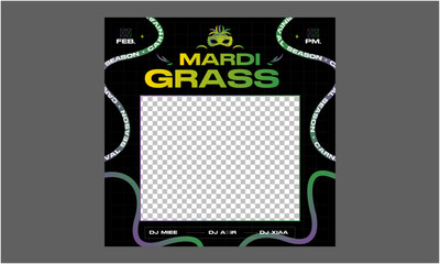Mardi Gras Socials Media