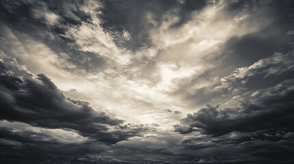Obraz premium Dramatic Sky, Storm Clouds, Dramatic Cloudscape