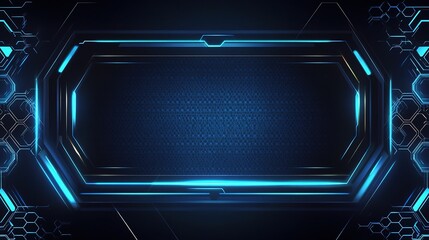 Abstract Blue Geometric Background Design for Creative Projects