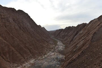 Geomorphic Scenery Desert in Xinjiang, China
