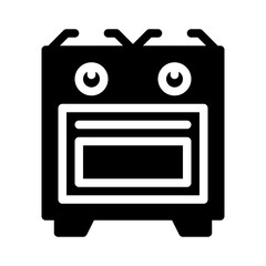 Stove glyph icon