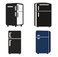 Refrigerator Vector Clipart  Outline & Stamp Drawing Illustrations