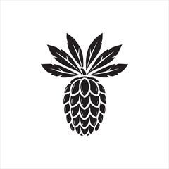 Obraz premium pineapple isolated on white