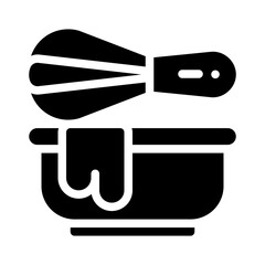 Whisk glyph icon