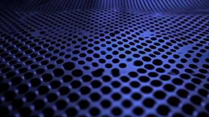 Dark Blue Abstract Background with Dots Pattern in 3D Design