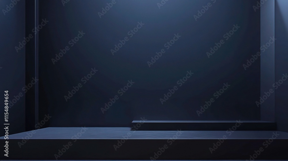 Poster 3d dark background with perfect rendering for creative projects