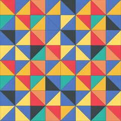 A Pattern of Interplaying Shapes and Colors