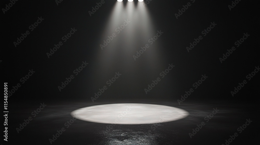 Poster subtle light spots with diffuse background for creative installations