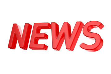 Fototapeta premium News on white background. Isolated 3D illustration