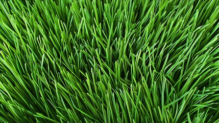 Fototapeta premium Lush green grass texture, vibrant blades closeup.