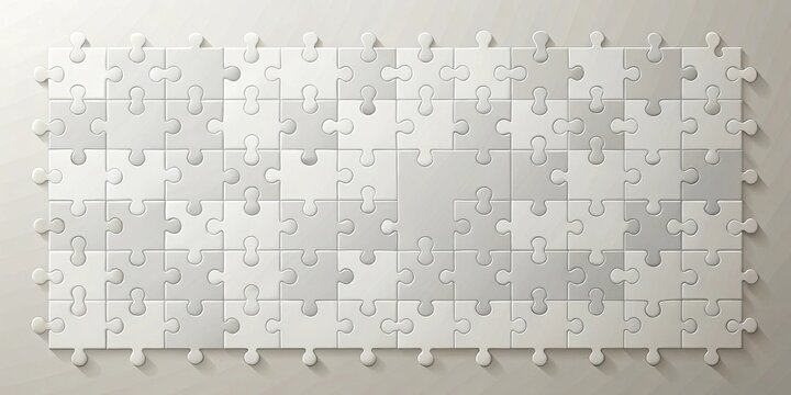 Complete White Jigsaw Puzzle A Symbol of Unity, Teamwork, and Problem-Solving