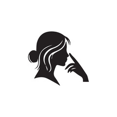 silhouette of a woman