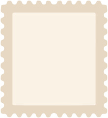 Blank rectangular stamp