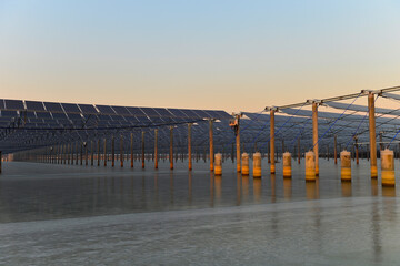 Solar panels green energy light energy