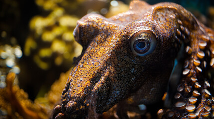 Obraz premium Octopus Close-up: Underwater Macro Photography