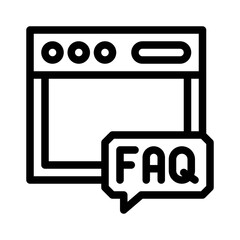 FAQ line icon