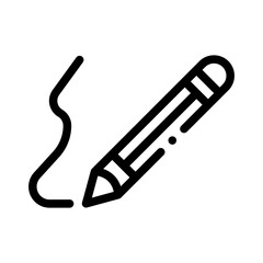 Pencil line icon