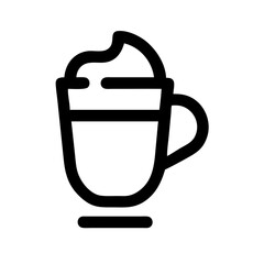 latte macchiato icon design