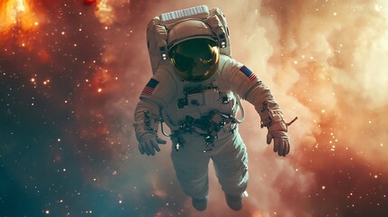 Fototapeta premium Indian astronauts mission explore parallel universe where concept of time fluid constantly shifting Their journey reveals mysteries of quantum mechanics the potential for new forms of cosmic evolution