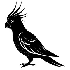 Stylized Bird Silhouette Icon for Nature and Conservation Branding