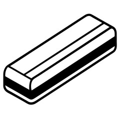 Eraser Line Art Vector Design