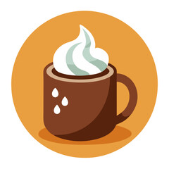 hot chocolate icon design