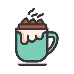 hot chocolate icon design