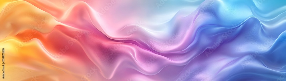 Aufkleber abstract colorful waves flowing seamlessly, creating a vibrant and dreamy gradient texture.