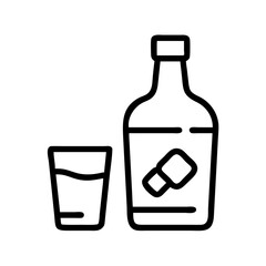 whiskey icon design