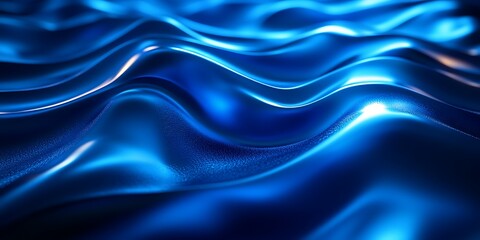 Obraz premium Abstract blue wavy background.