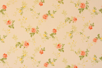 Floral wallpaper for interior decoration to enhance beauty.