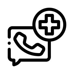 emergency contact line icon