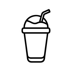 milkshake icon design