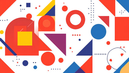 Obraz premium Geometric Abstract circles and squares