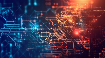 Fototapeta premium Abstract Network Technology Background