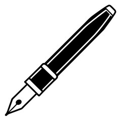 Fountain Pen Line Art Vector Design
