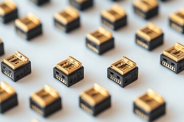 Isolated cable on white background with clipping path included