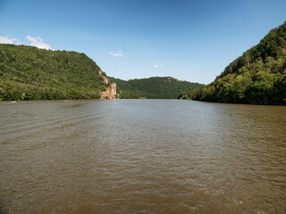 Southern Urals, Bashkortostan, Nugush reservoir at the confluence of the Nugush River.
