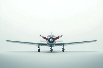 Fototapeta premium Airplane isolated on white background with clipping path
