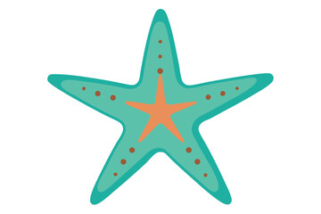 Obraz premium starfish on white background