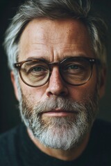 Obraz premium Man with glasses and beard