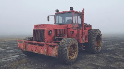 Fototapeta premium Industrial Equipment in Overcast Lighting Conditions