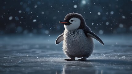 Obraz premium penguin in polar regions